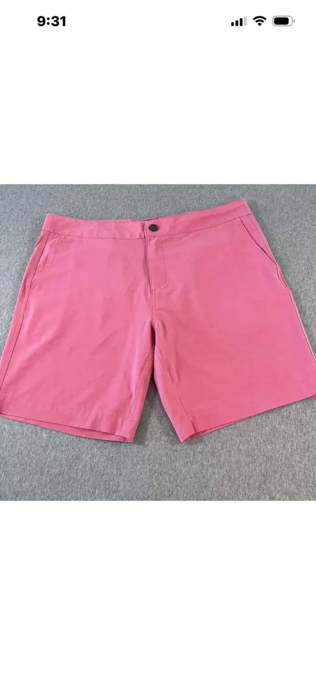 Faherty All Day Shorts Sunset Pink Size 38